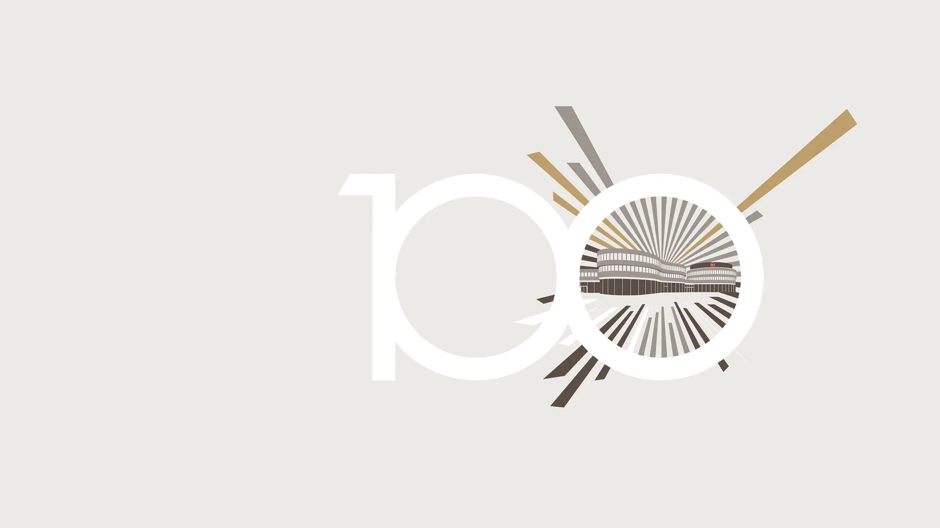 100 Years of Leica logo warm grey