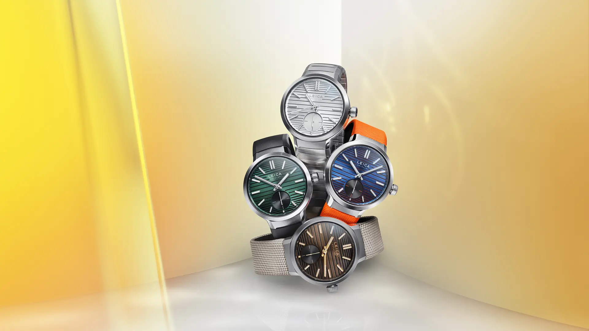 Watches ZM 12 variants with a yellow backround