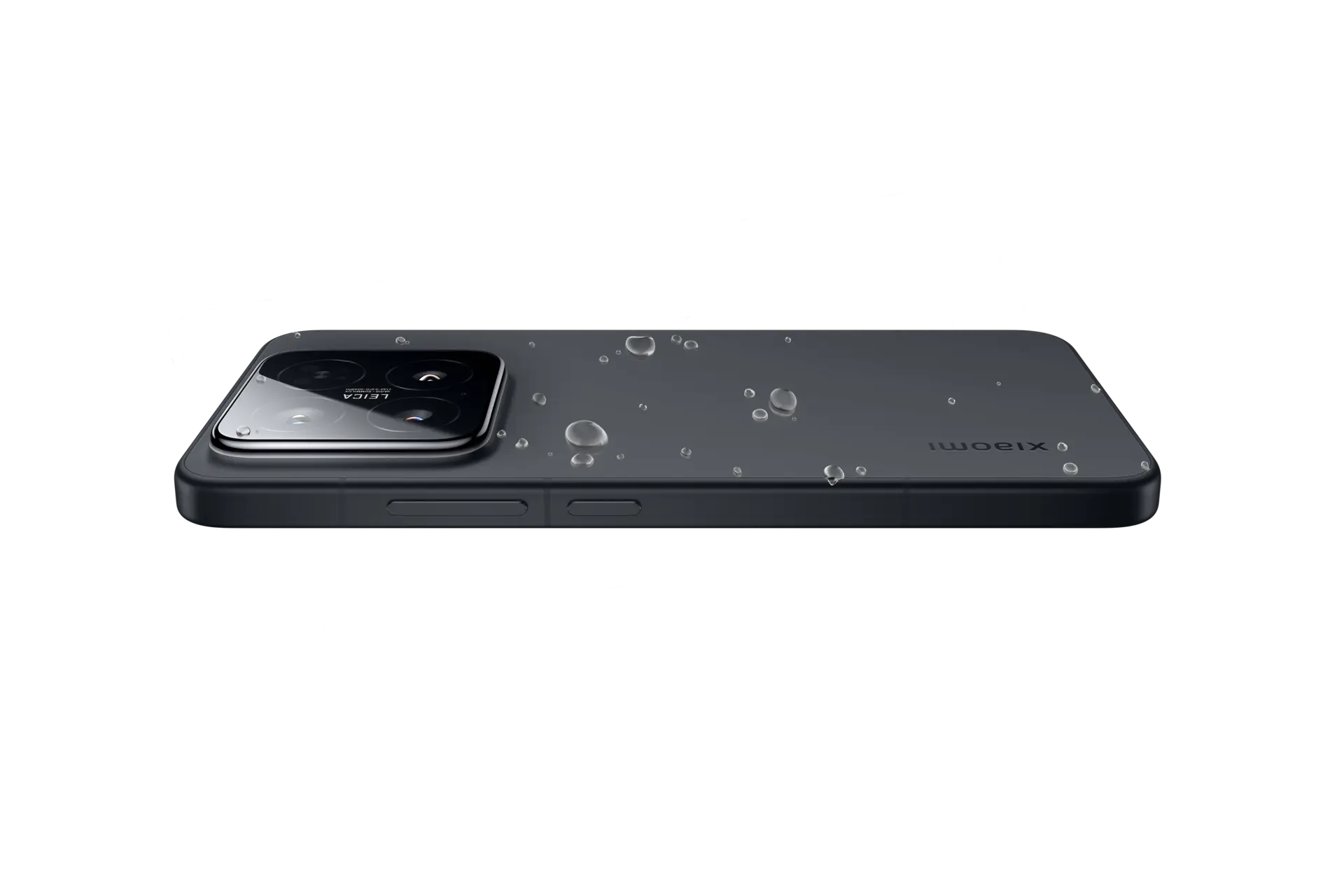 Xiaomi 15 Black back with water