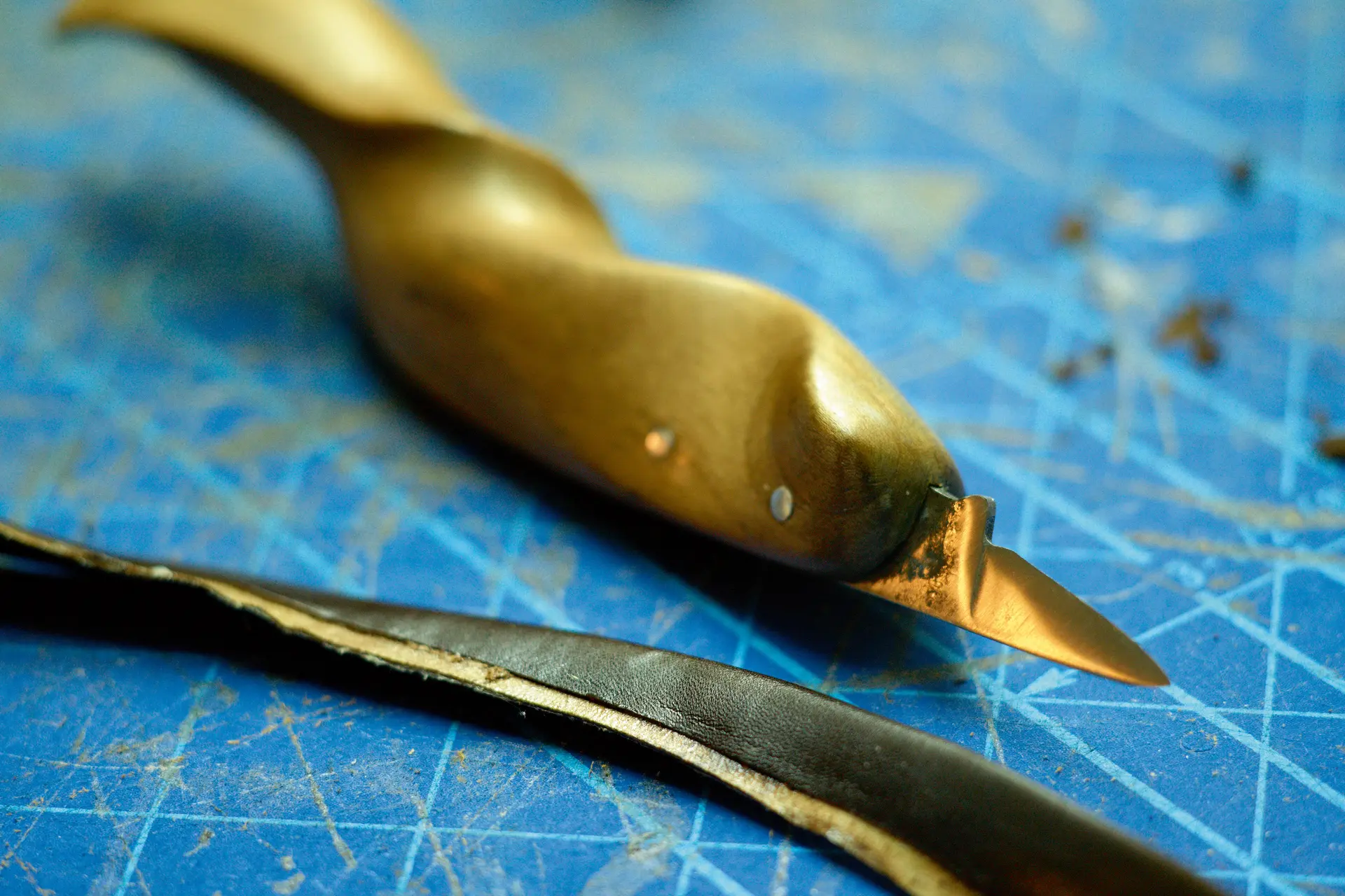 Close-up of old knives