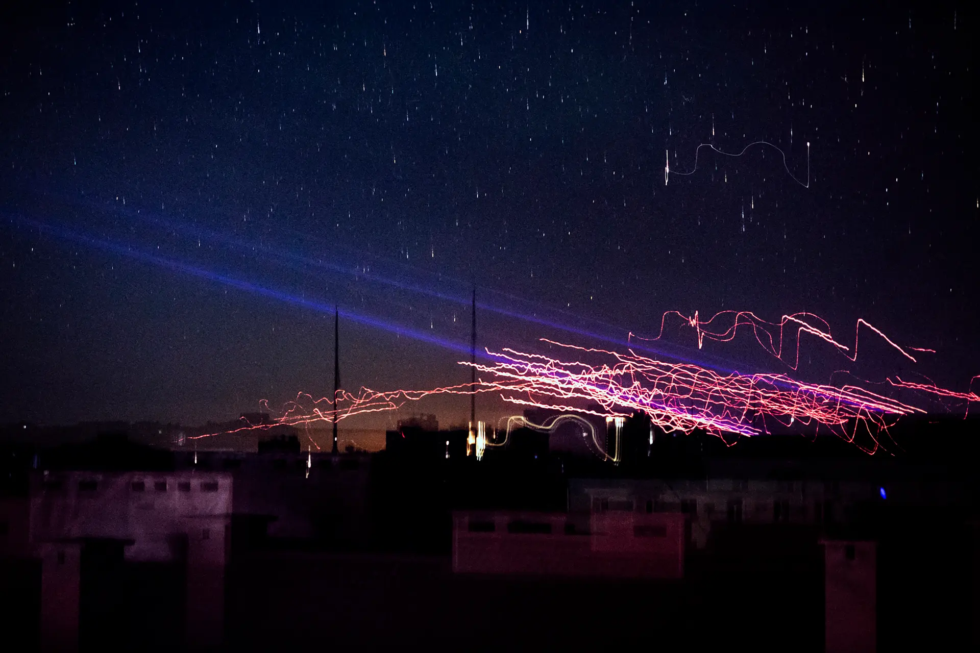 Electricity at night