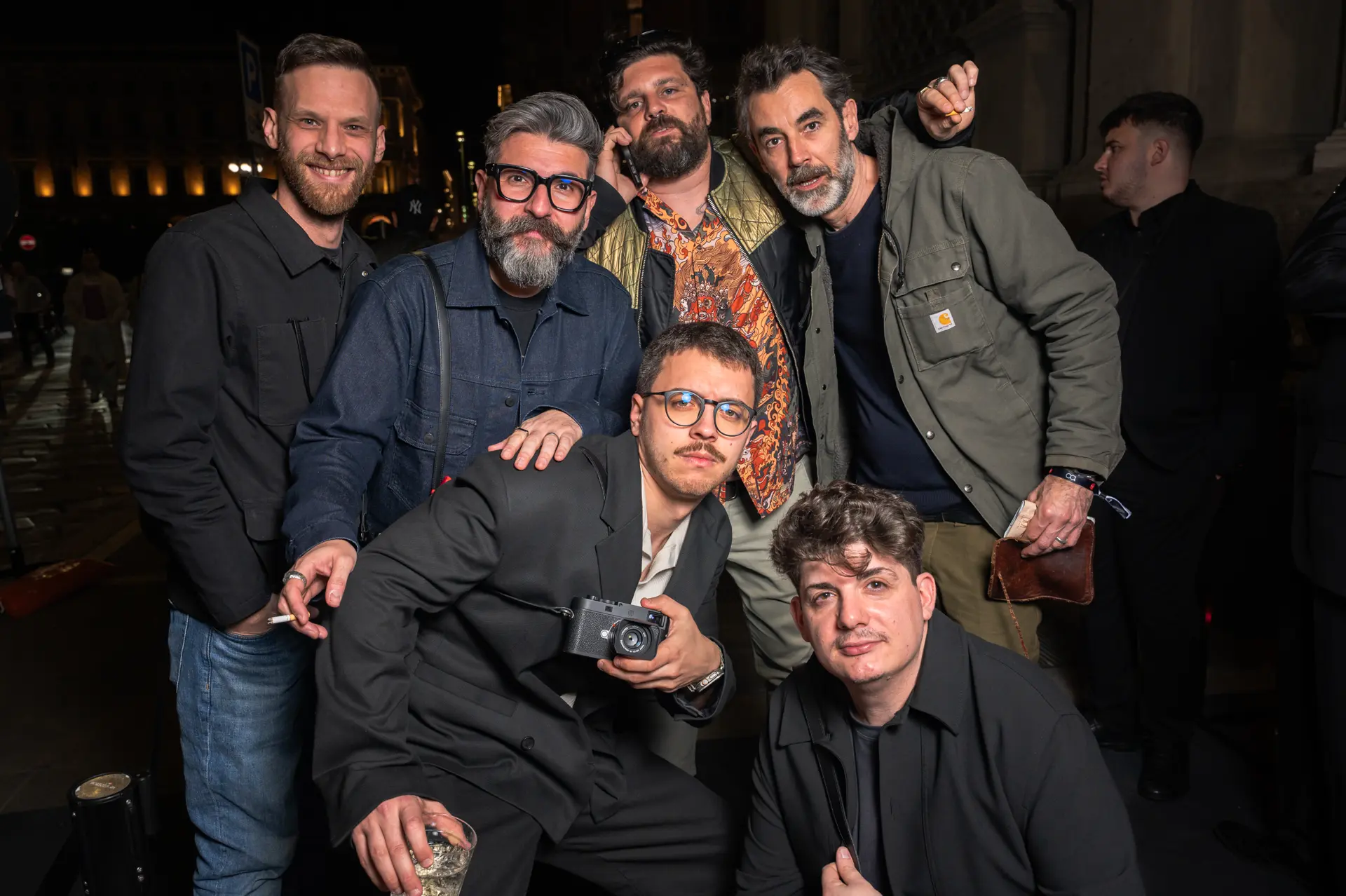 Group of guests at the century event in Milan