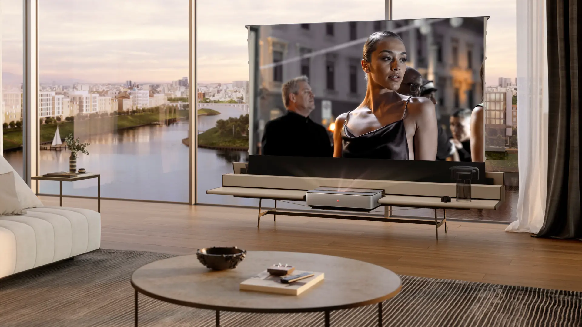 Leica Cine 1 on Lumina by YOMEI in a living room