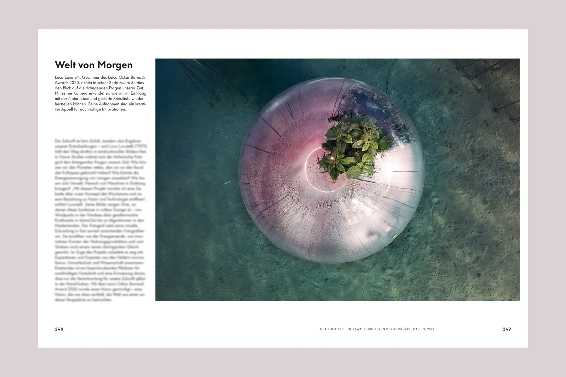  Interior view of the book ‘100 Leica Stories’ chapter ‘Tomorrows World’