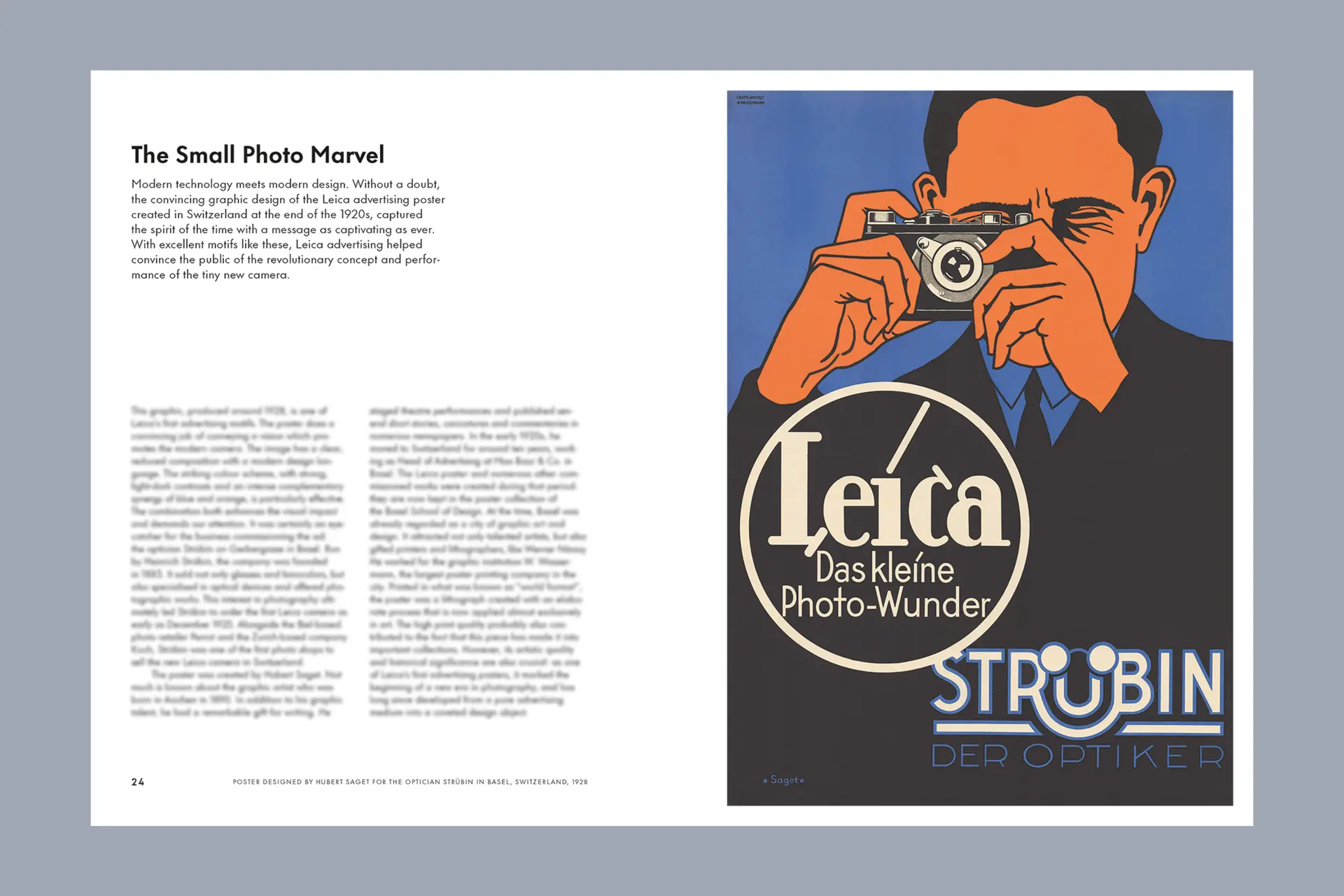Inside view of the book "100 Leica Stories" chapter "The Small Photo Marvel"