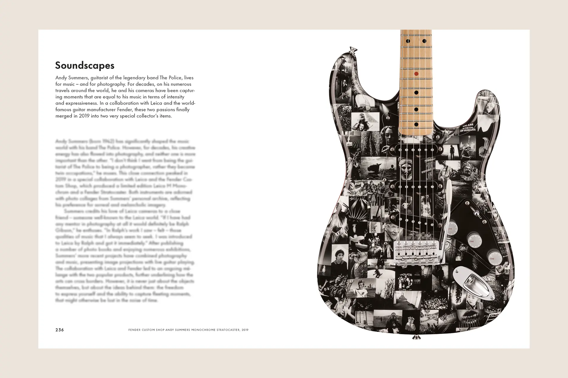 Interior view of the book ‘100 Leica Stories’ chapter ‘Soundscapes’