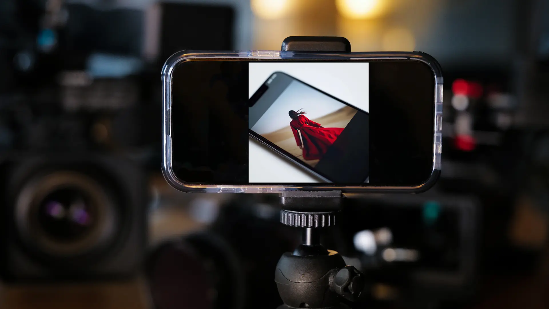 Smartphone on a Tripod 