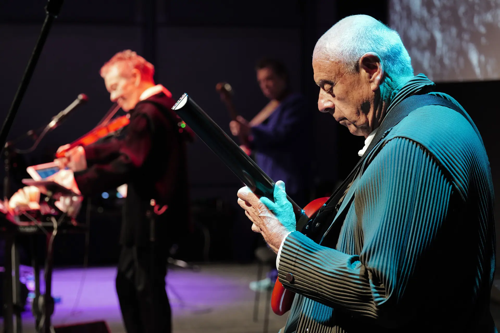 Leica 100 Years Event New York two musicians