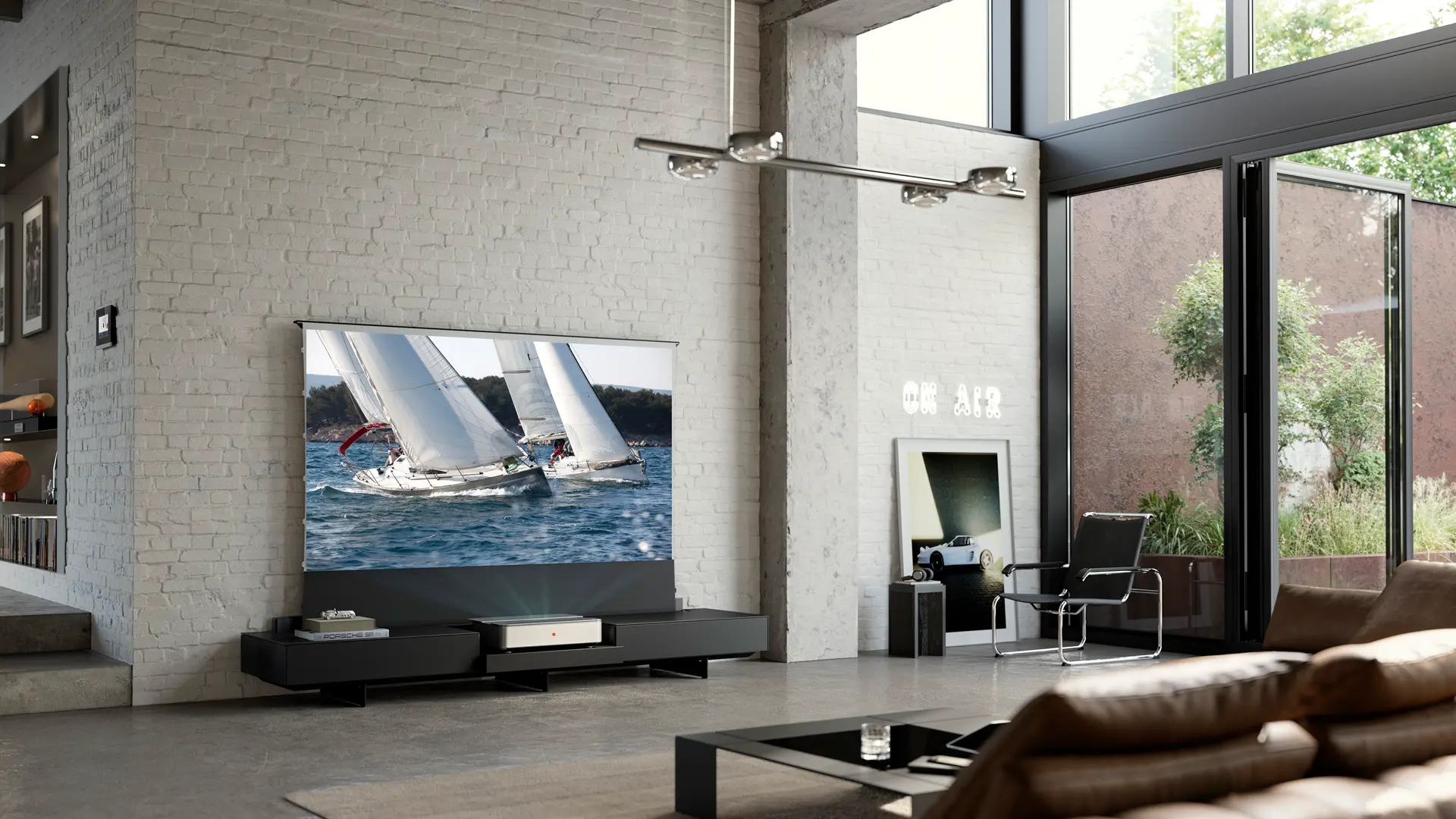 Living room with Leica Cine 1 on Kettnaker