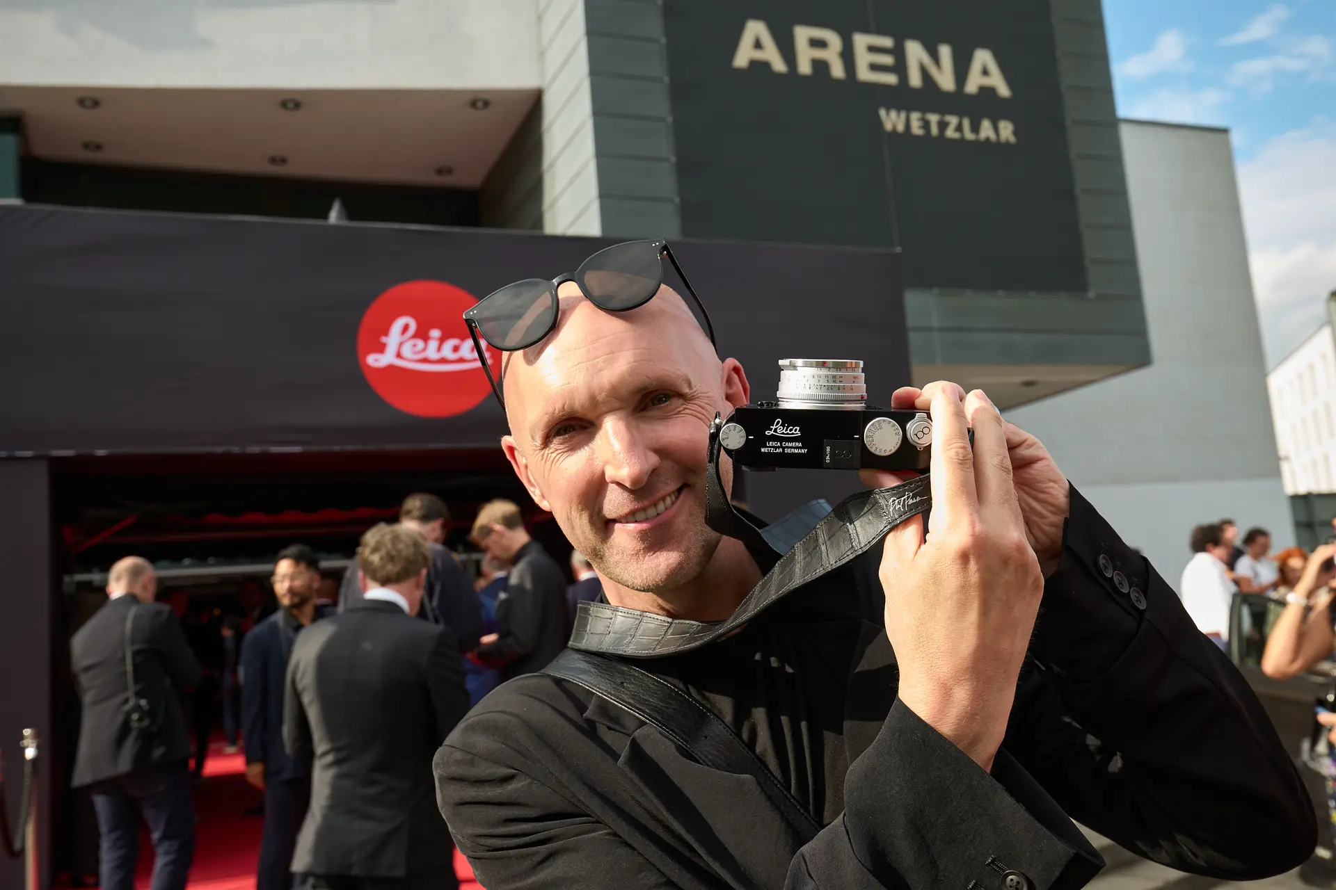 Leica Century Celebration Wetzlar Gala Dinner photographer with his Leica camera