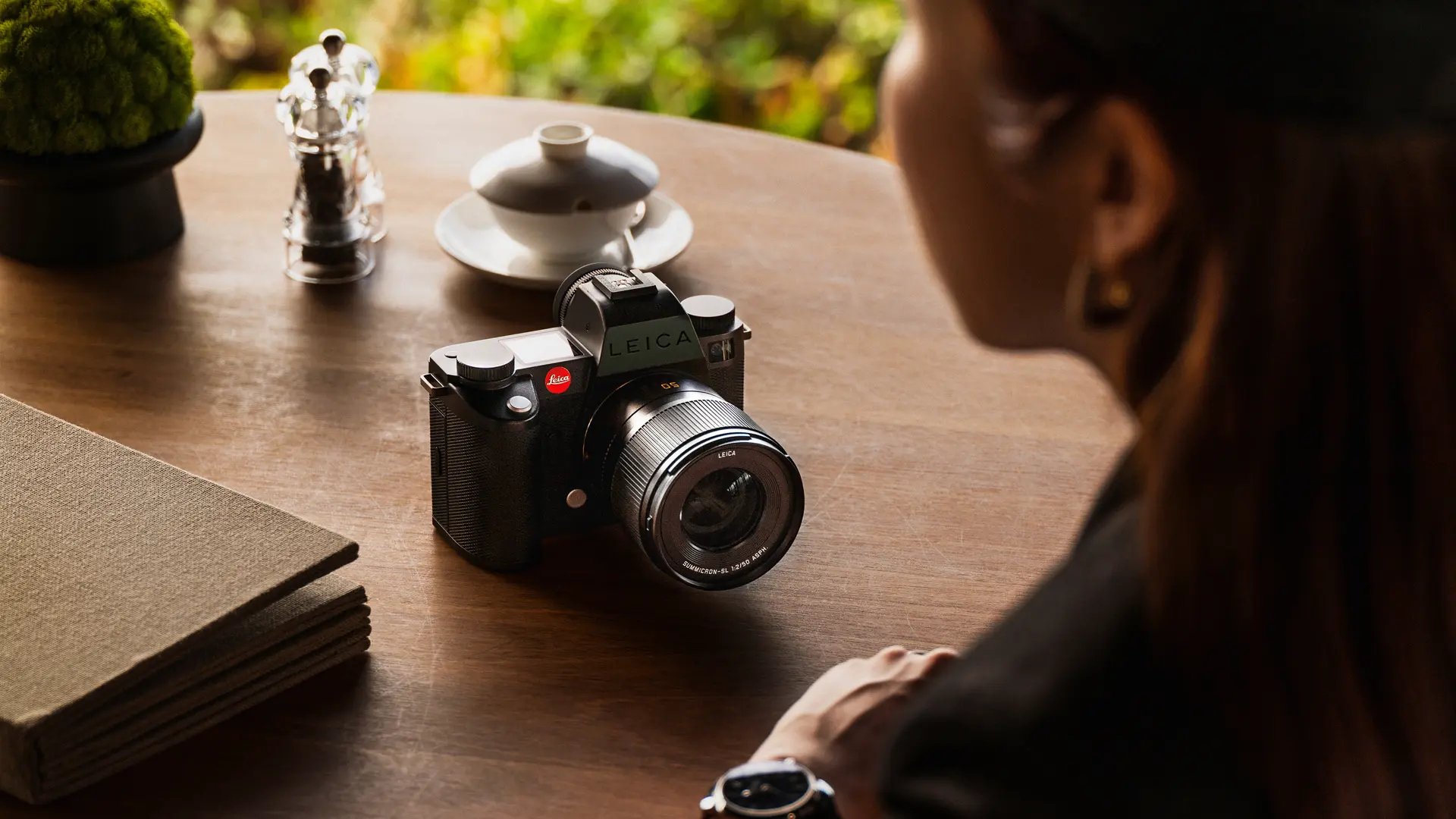 Leica SL3-S with Summicron 50 on a table