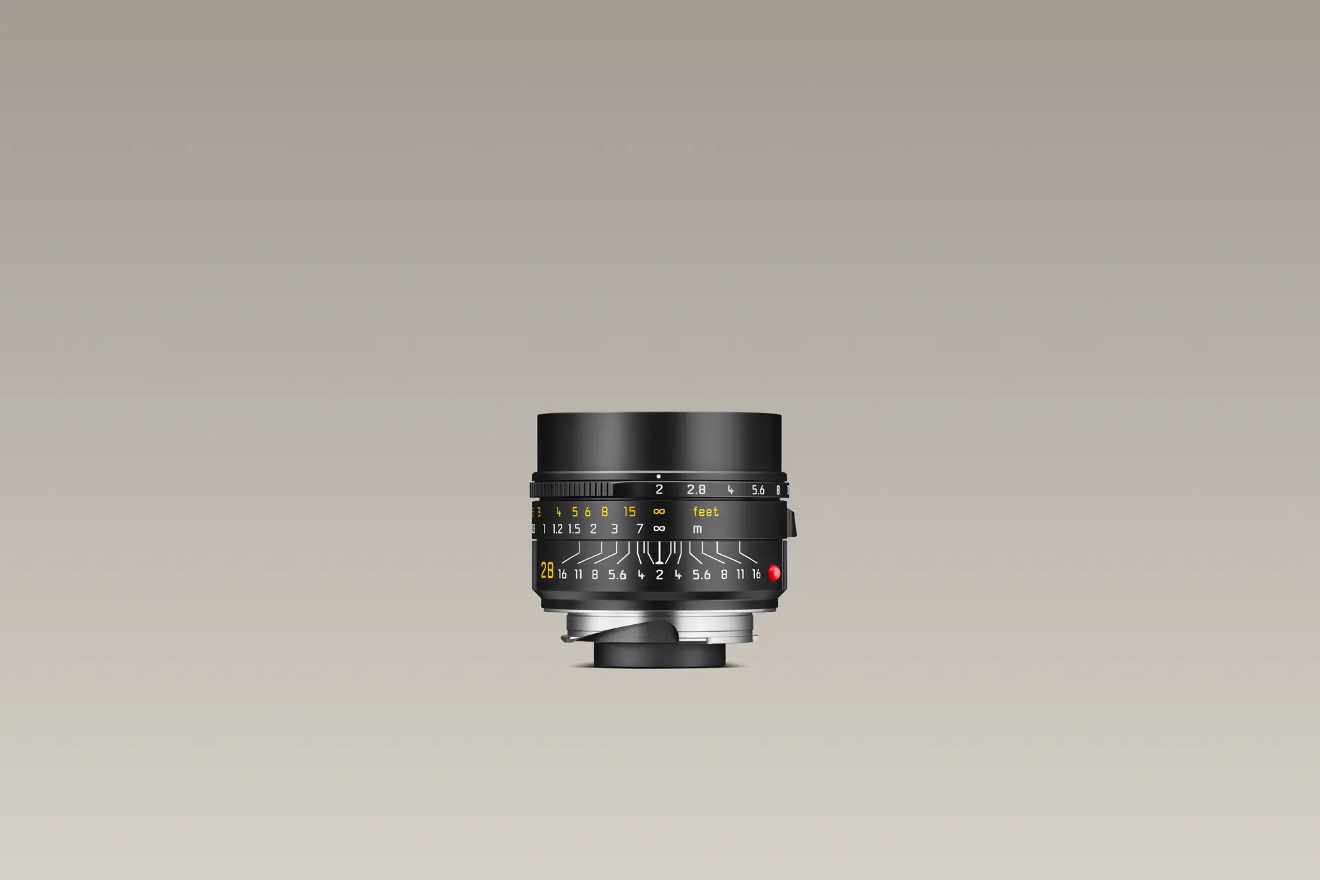 Leica Summicron-M 28 side view