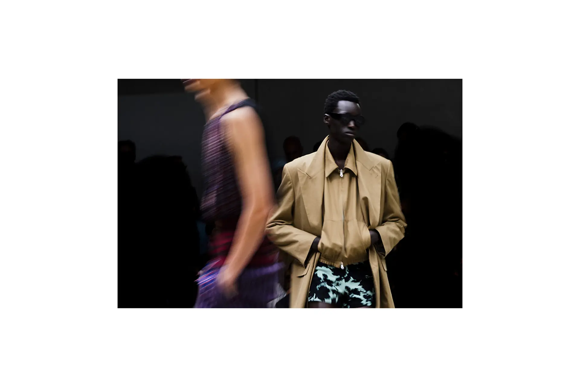 Models on the runway