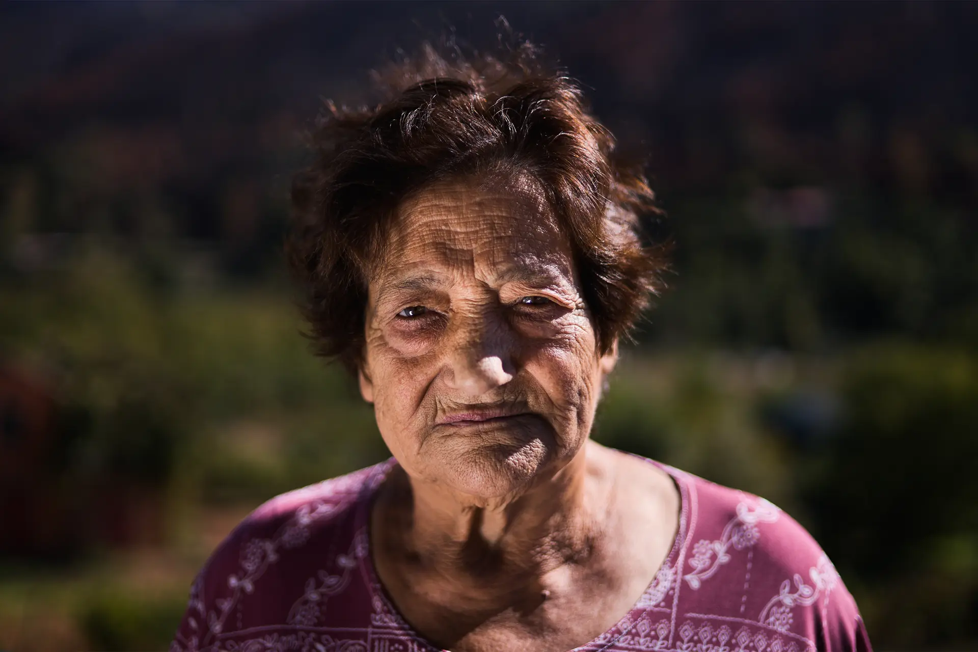 Sad woman in Portugal