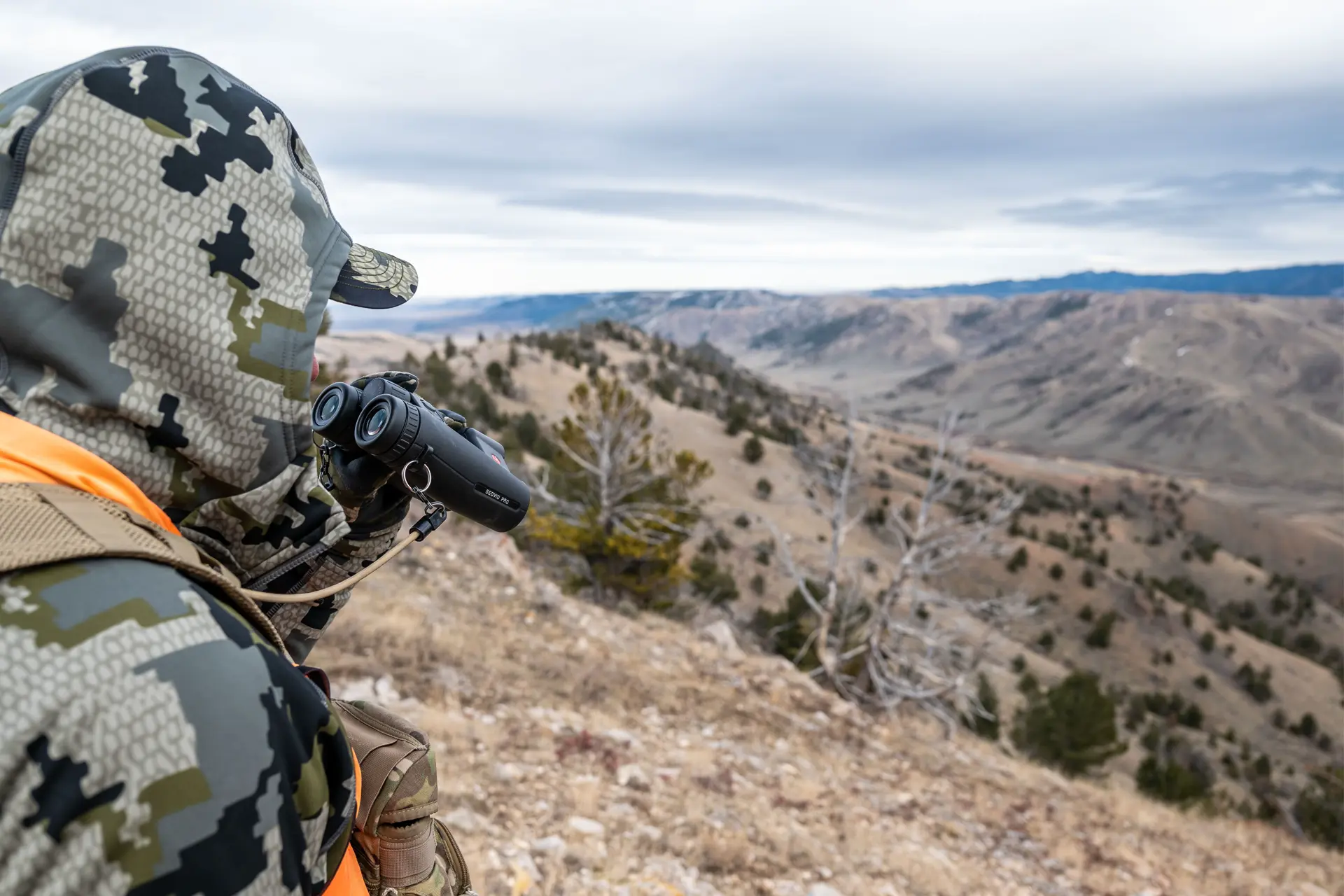 Hunter is looking through his Leica Geovid Pro