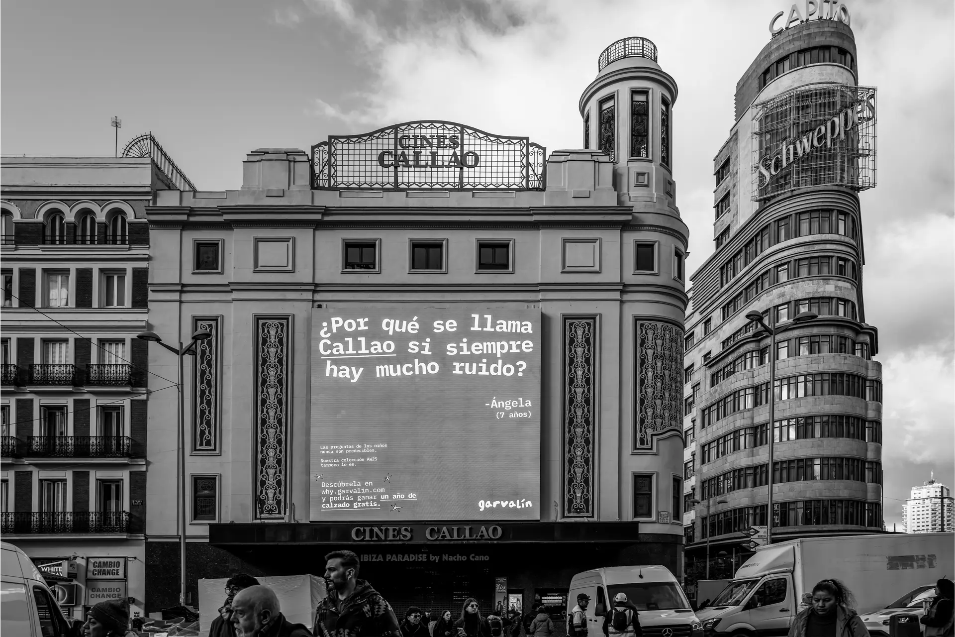 Vista de un edificio de Madrid