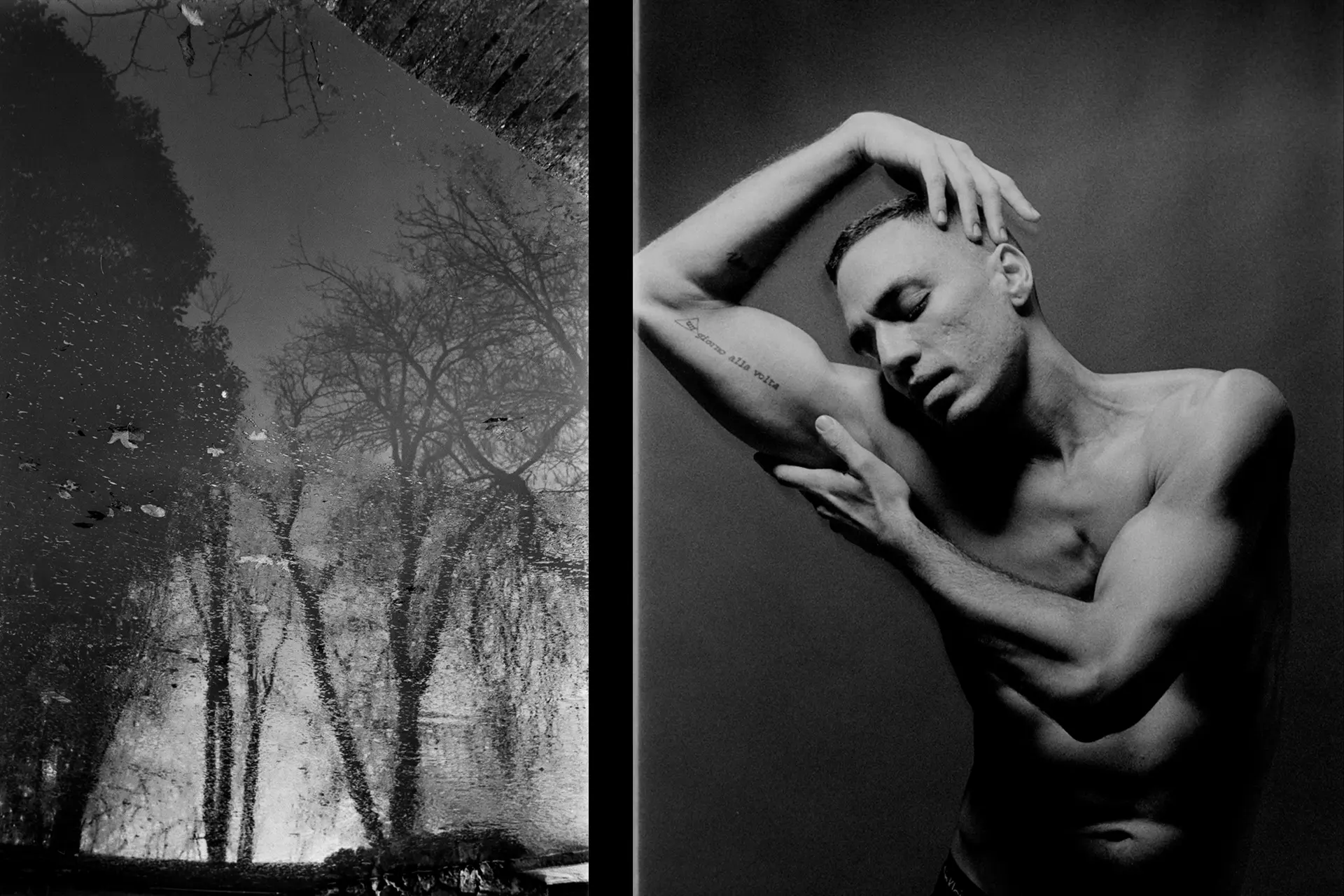 Naturaleza y bailarín