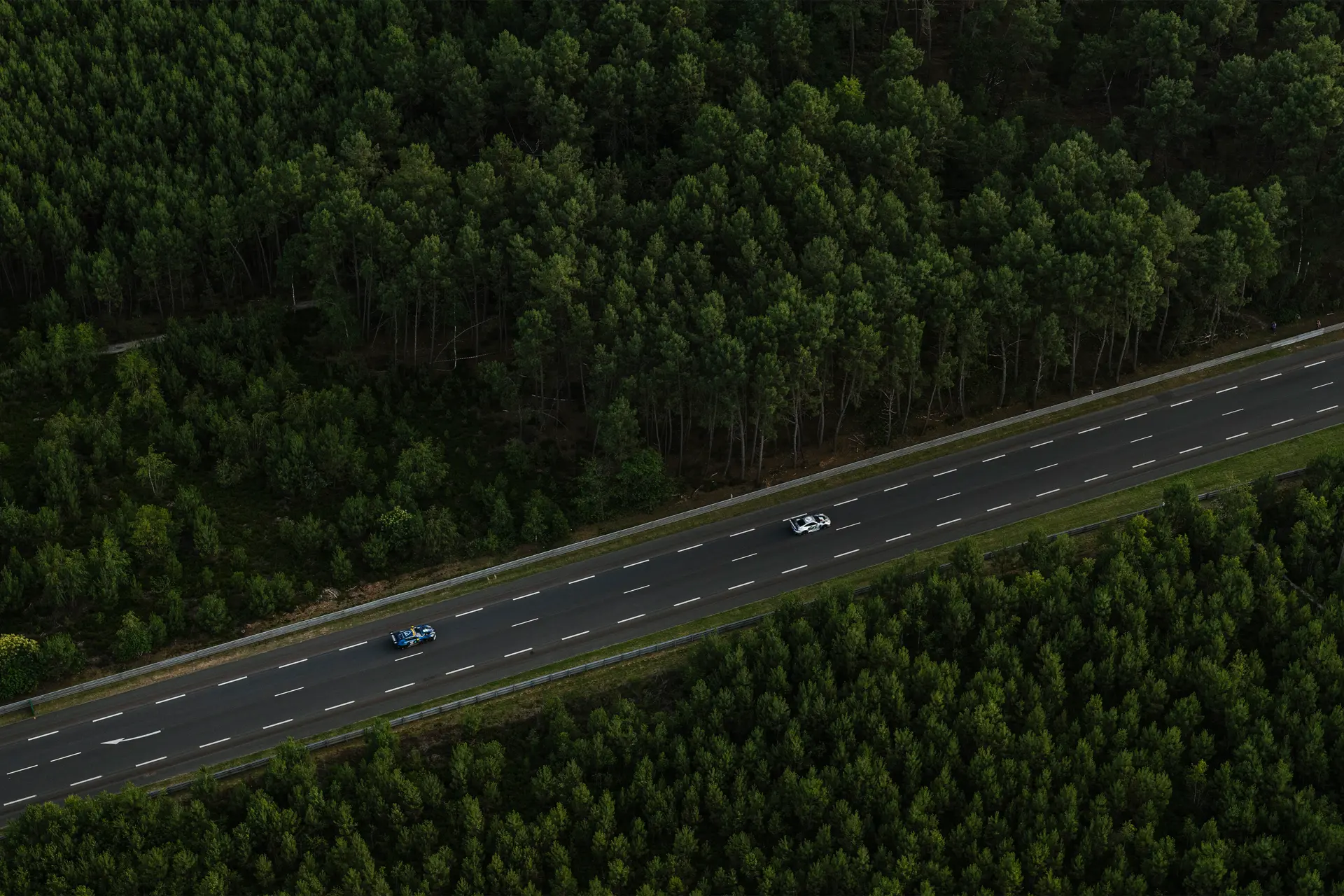 Aereal view of the 24 Hours Le Mans 2