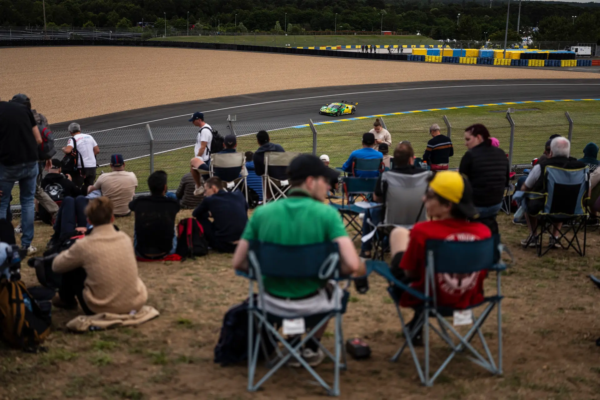 Audience watching 24 Hours Le Mans