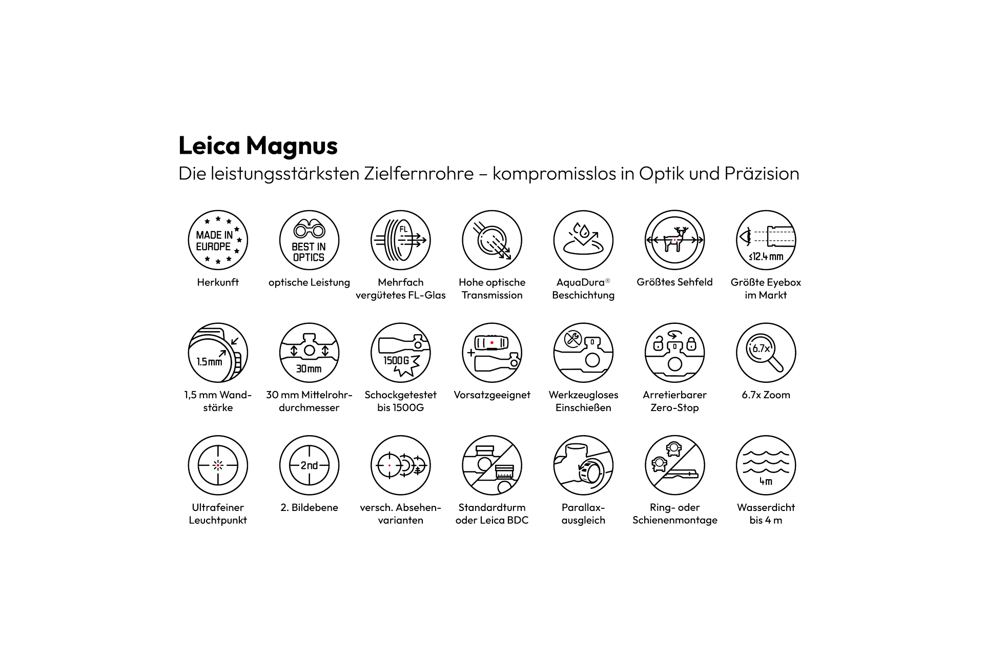 Overview Product Icons Leica Magnus i