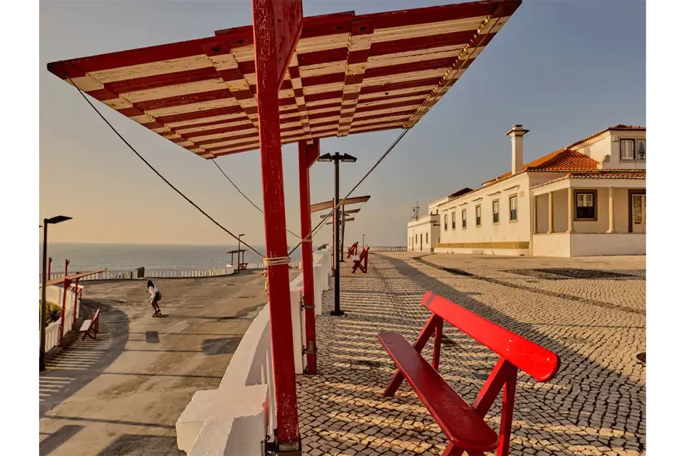 Summer picture of the UK beach front