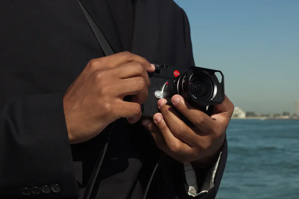 Man with a leica M