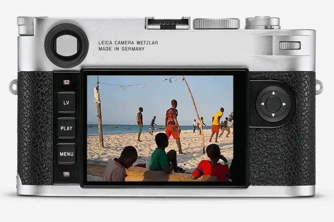 Leica M10 Display showing an image.