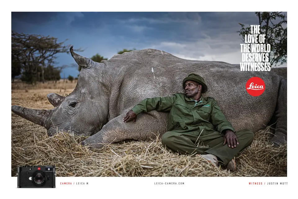 Conservationist with hippopotamus