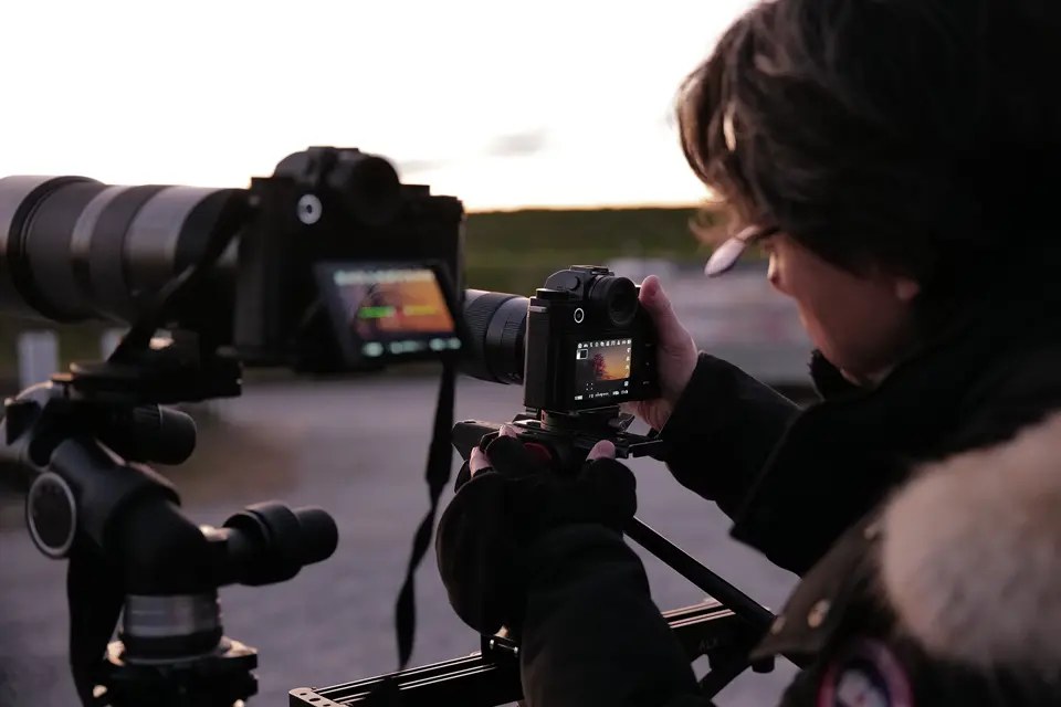Shooting scene of Akihiko Nagumo