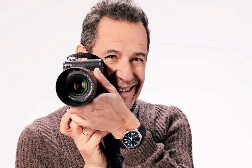 Stefano Guindani with the Leica SL3-S and Leica Watch ZM 11
