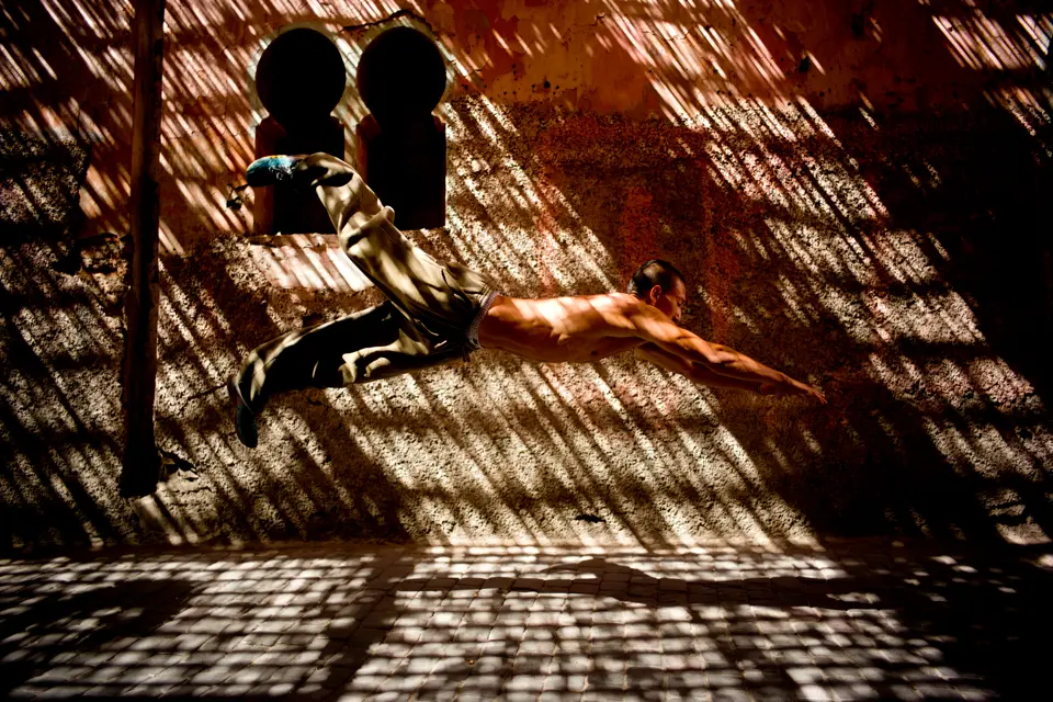 jumping man