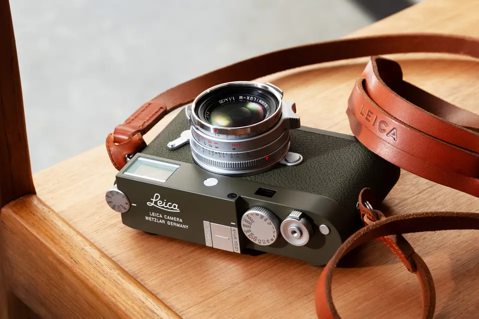 Leica M11-P Safari lying on a table