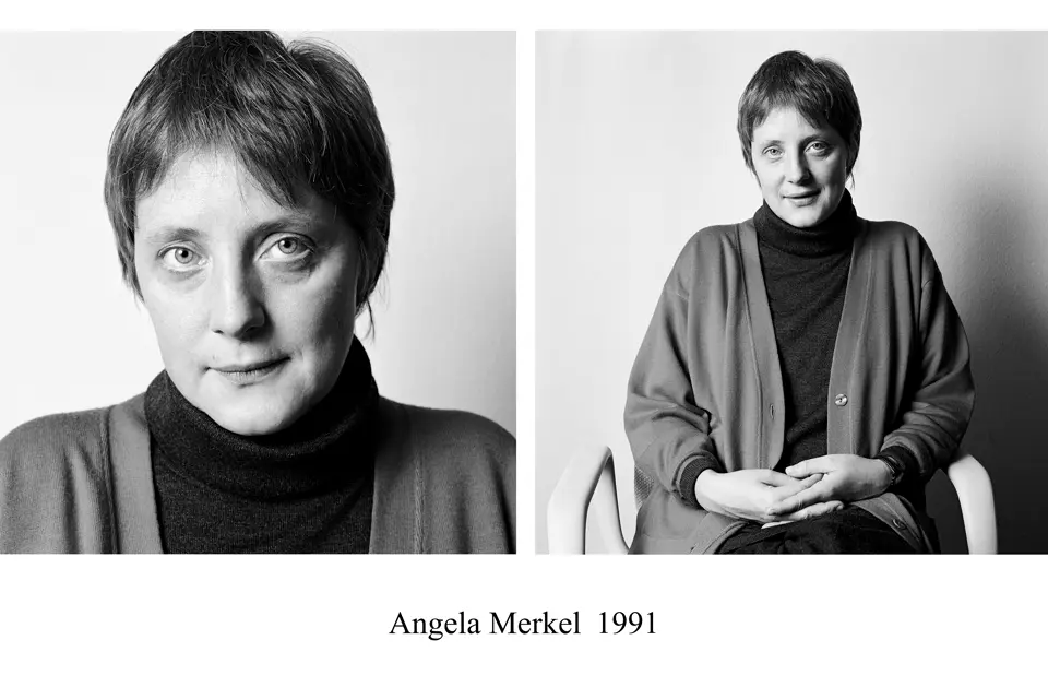 Portrait of Angela Merkel in 1991