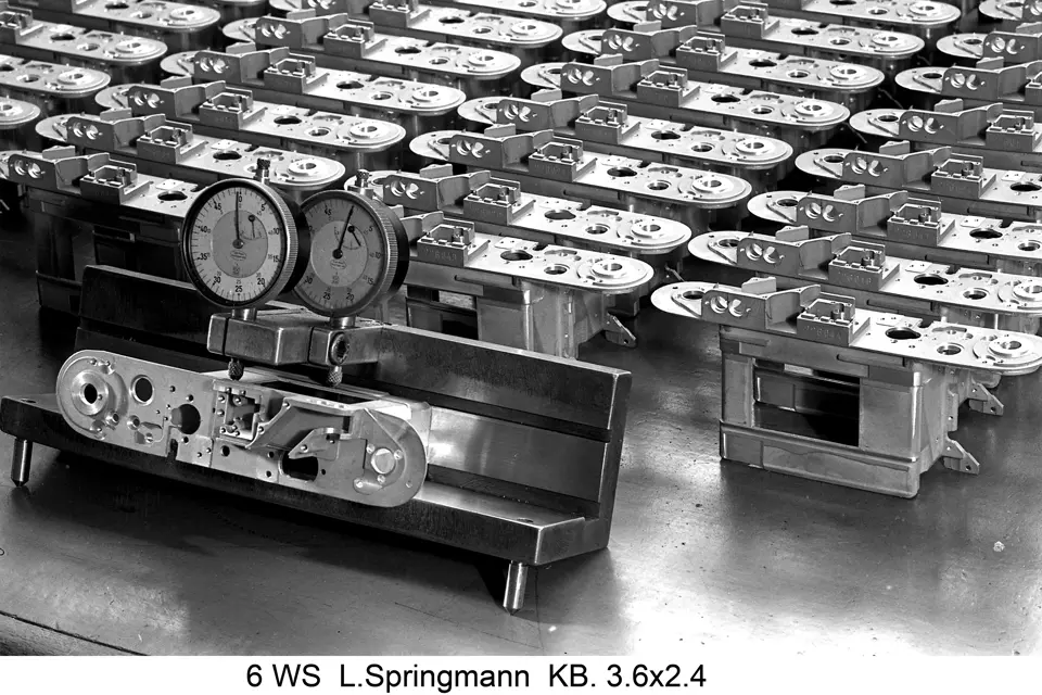 Picture of L. Springmann from the factory production in the 50s