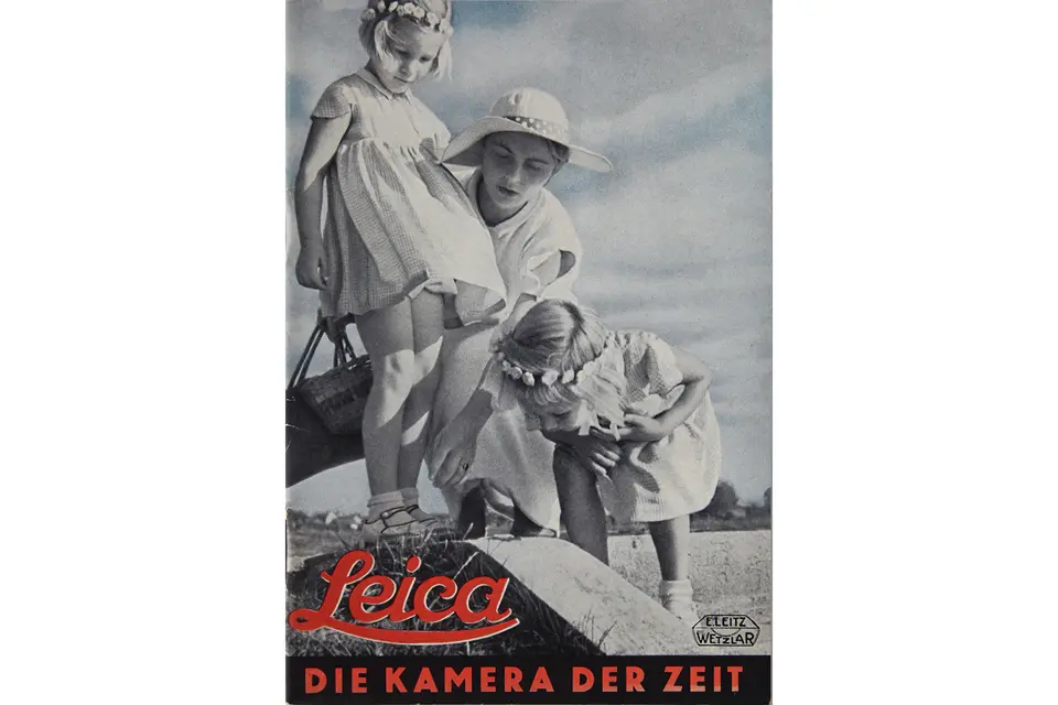 Historical Leica advertising poster ‘The Camera of the Time’