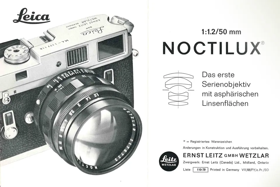 vintage Noctilux reclame