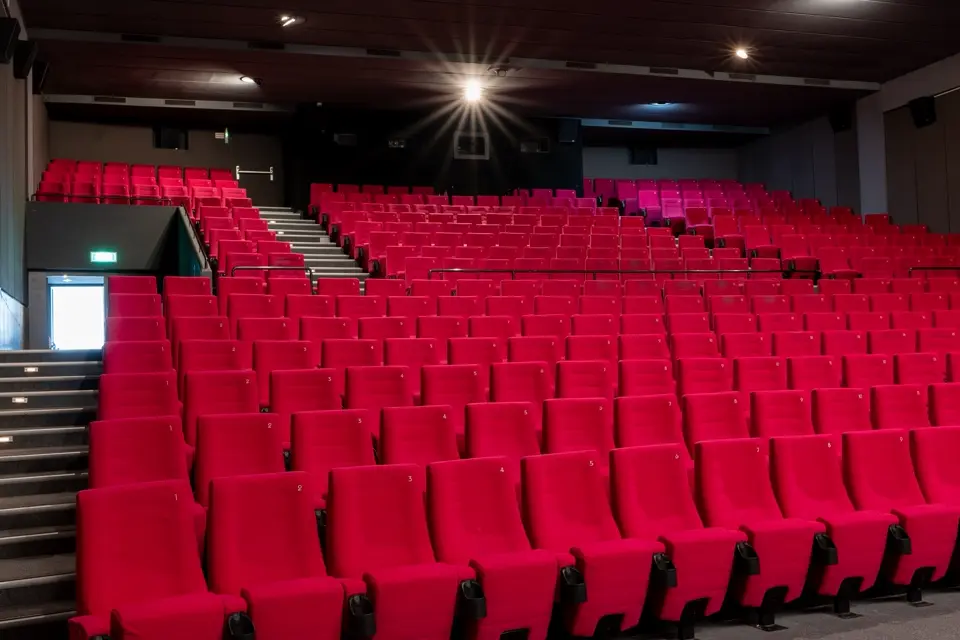 Inside the cinema rex in Biel.