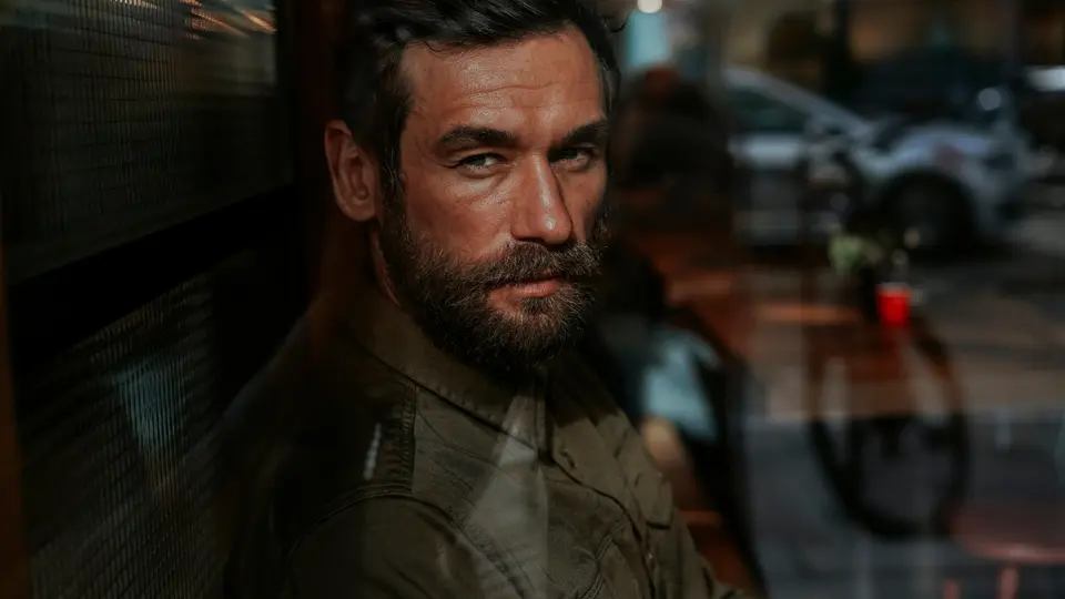 Portrait of a man photographed by Selim Say.