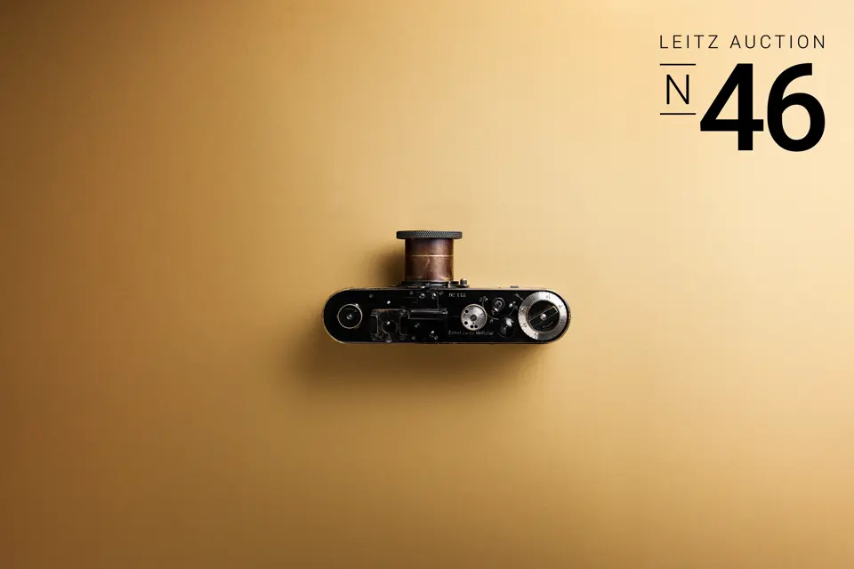 A Leica Camera which will be auctioned on the 46th Leitz Photographica Auction.