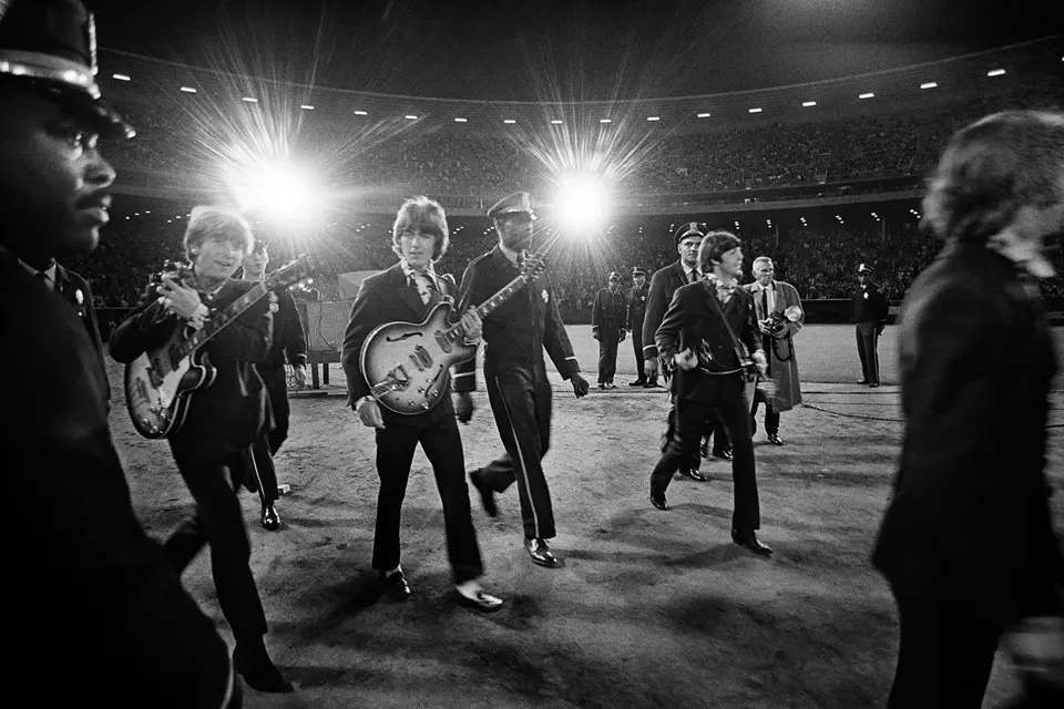 The Beatles on their way to the stage, San Francisco, USA, 29 August 1966 