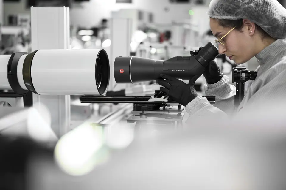Production of the Leica APO-Televid spotting scope
