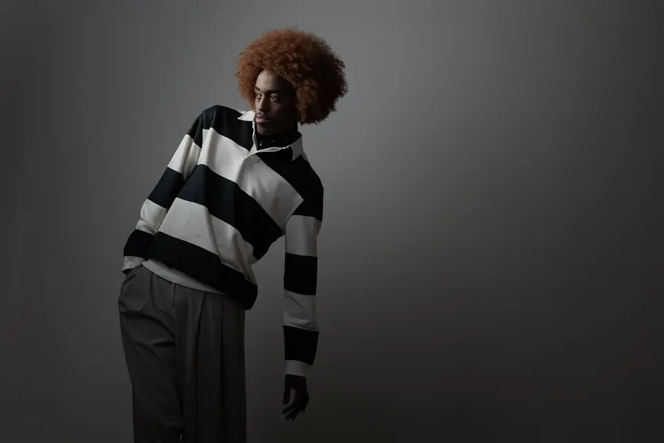 Man Model in front of dark background