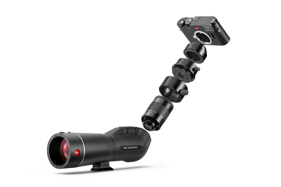 Digiscoping system with Leica Televid and Leica M11