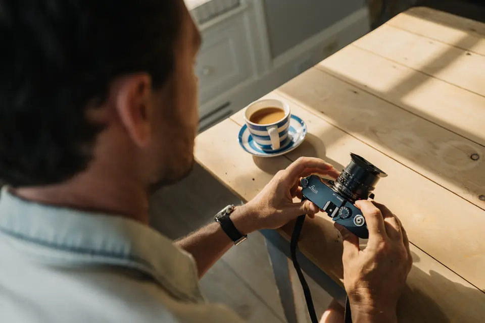 Riley with a Leica M