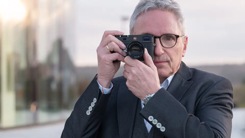 Peter Karbe with the Leica M.