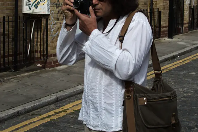Portrait of Simon Wheatley and his Leica M6