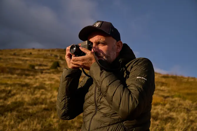 Roland capturing a moment under the sunlight