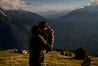 Roland framed the landscape