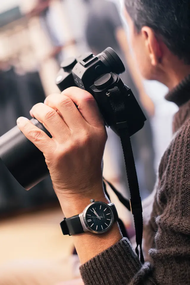 Stefano Guindani with a Leica SL3-S backstage