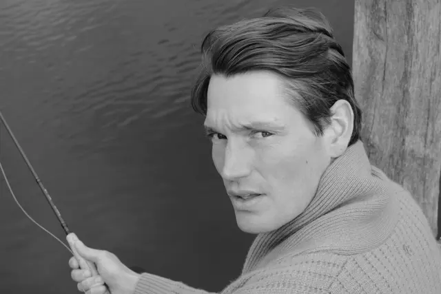 Black and white photography with Leica Looks Man with a fishing rod
